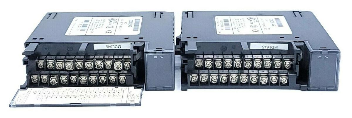 Used LOT OF 2 GE FANUC IC693MDL645E INPUT MODULES 24VDC 16PT POS/NEG/ LOGIC