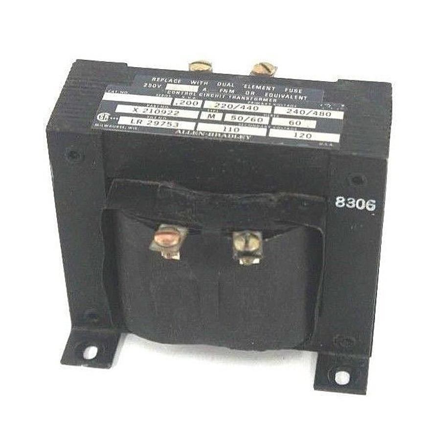 Used ALLEN BRADLEY X-210922 CONTROL CIRCUIT TRANSFORMER 220-480V, 50/60HZ