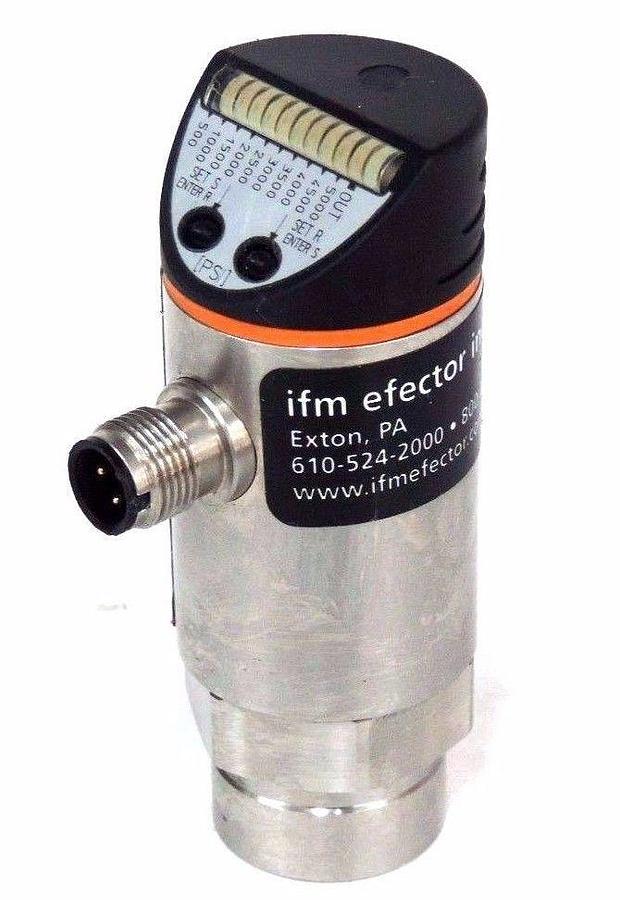 Used IFM EFECTOR PB5320 PRESSURE SENSOR 5000PSI 7/16 UNF