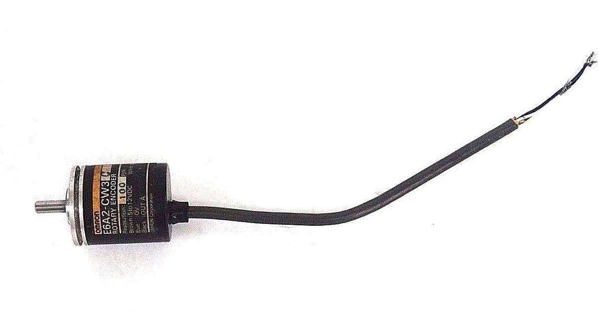Used OMRON E6A2-CW3C ROTARY ENCODER RESOLUTION: 100 BROWN: 5 TO 12VDC