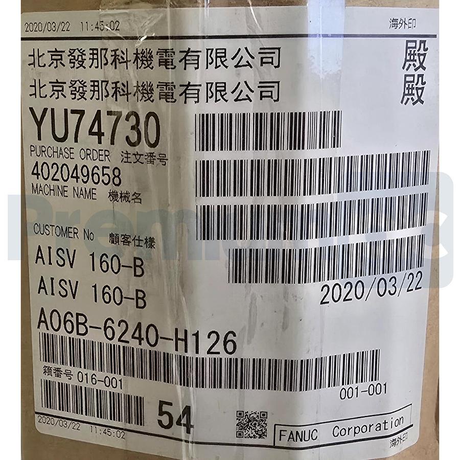 FANUC A06B-6240-H126 /D aiSV 160-B SERVO AMPLIFIER DRIVE A06B6240H126 NSMP