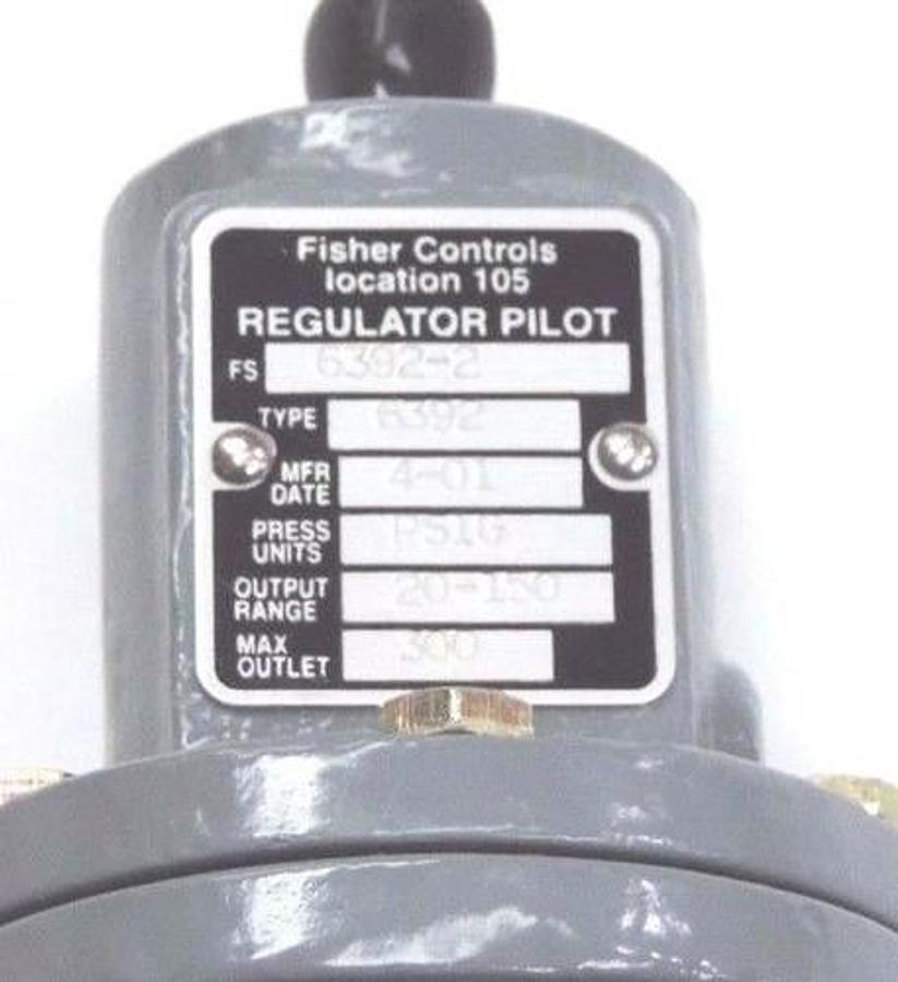 Used NIB FISHER CONTROLS 6392-2 CONTROL VALVE PSIG, 20-150 OUTPUT RANGE 6392.2 63922