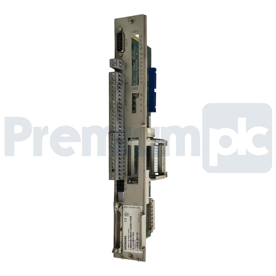 Used Siemens 6SN1118-0AA11-0AA1 SIMODRIVE 611 Standard Control Unit 1-Axis Ver C USED