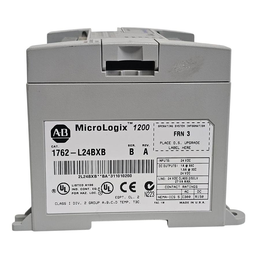 Used NEW Allen-Bradley 1762-L24BXB /B MicroLogix 1200 24-Point PLC Controller 24VDC