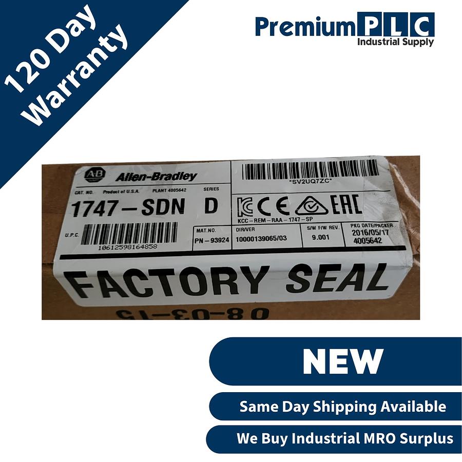Used NEW ALLEN BRADLEY 1747-SDN /D SLC/500 DeciveNet SCANNER MODULE FRN. 9.001