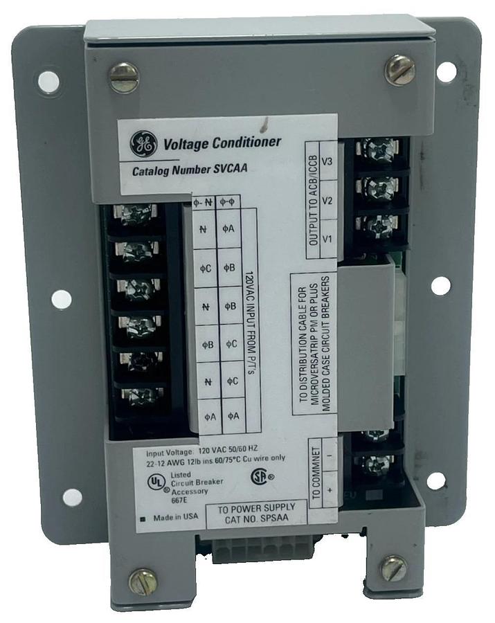 Used GE SVCAA Voltage Conditioner Assembly 120VAC Spectra RMS MicroVersaTrip