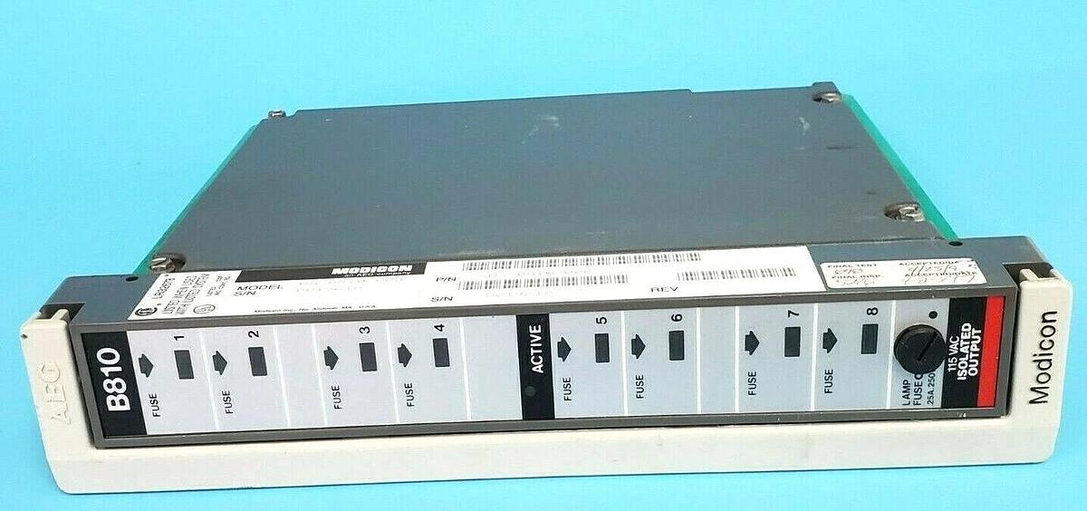 Used MODICON AS-B810-008 ISOLATED OUTPUT MODULE AS-B810-100 AB ASB810008