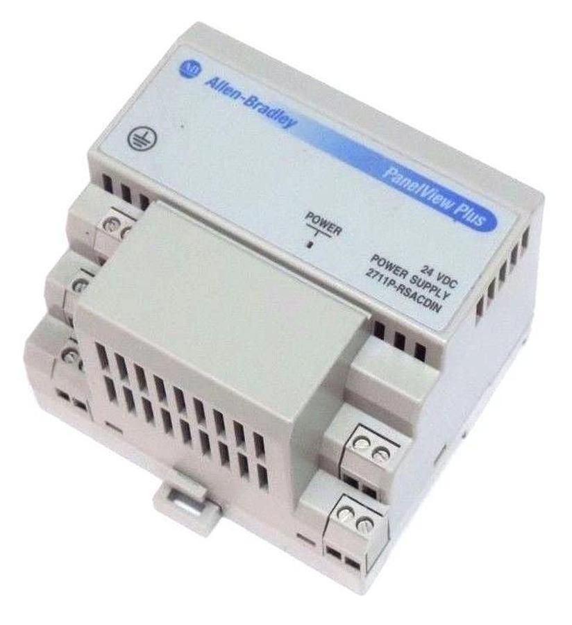 Used ALLEN BRADLEY 2711P-RSACDIN POWER SUPPLY SER A REV A 24VDC 2711PRSACDIN