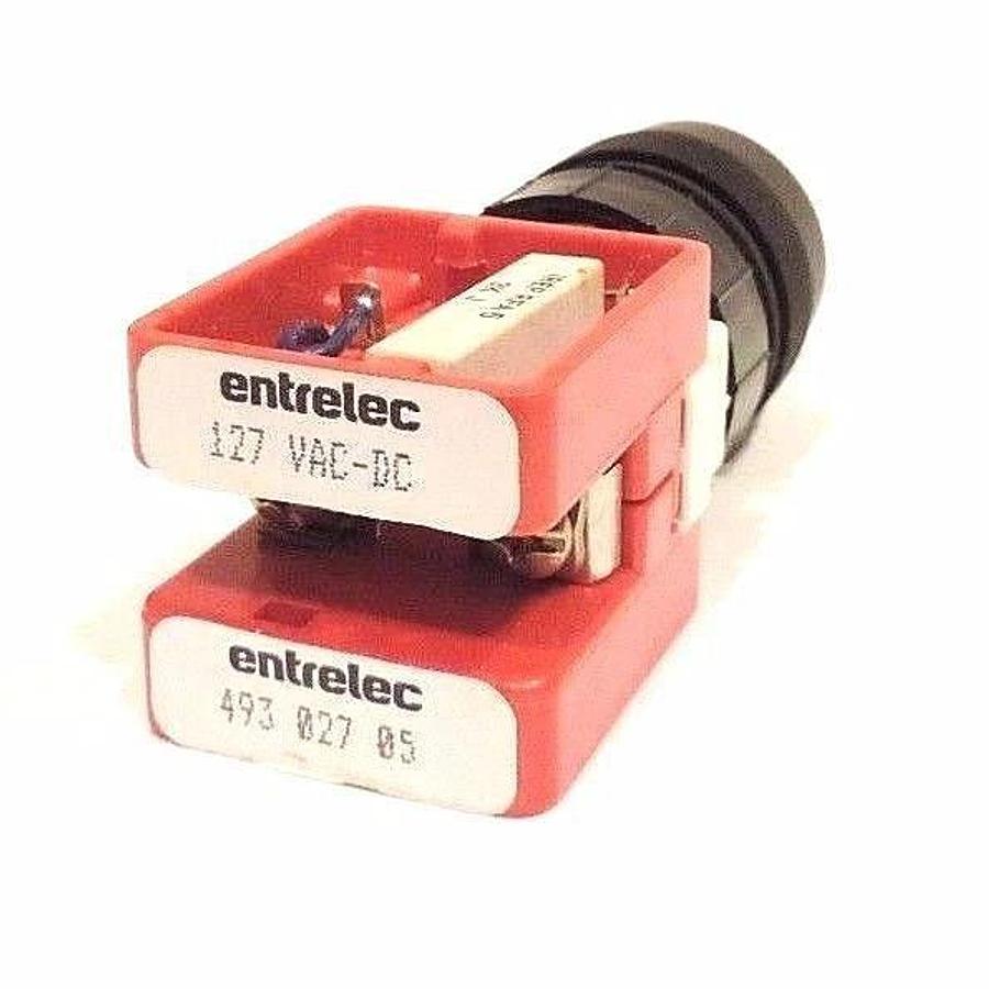 Used NIB ENTRELEC 493 027 05 PILOT LIGHT 999297 127 VAC-DC, 49302705