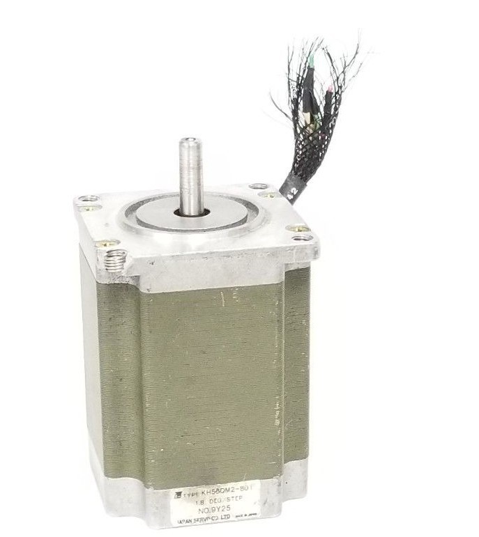 Used JAPAN SERVO CO. KH56QM2-801 STEPPER MOTOR 1.8 DEG. KH56QM2801