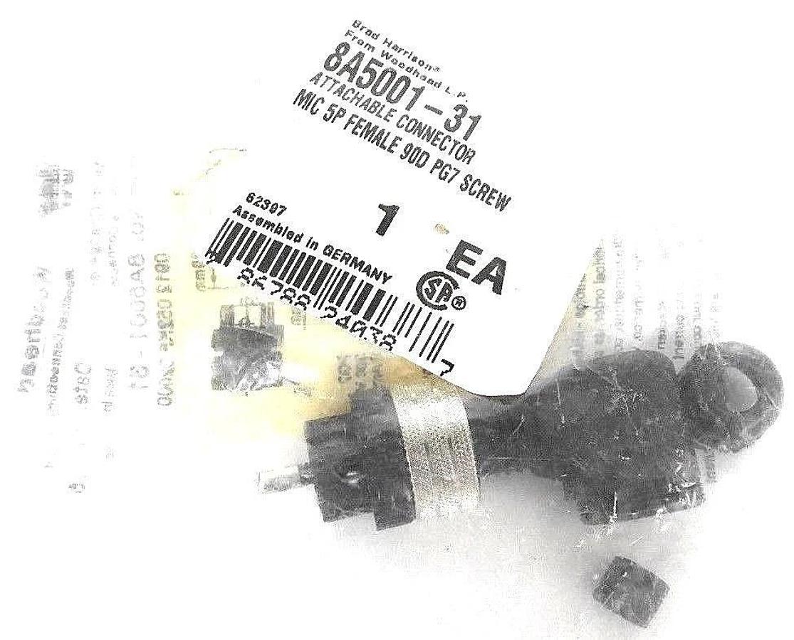 Used LOT OF 3 NEW BRAD HARRISON WOODHEAD 8A5001-31 MICRO CHANGE CONNECTORS