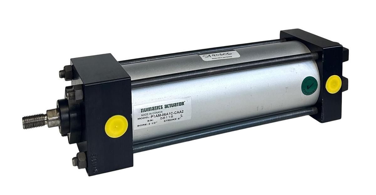 Used ASCO NUMATICS P1AM-06A1C-CAA2 / P1AM06A1CCAA2 ACTUATOR 6'' STROKE 2-1/2'' B NSNP