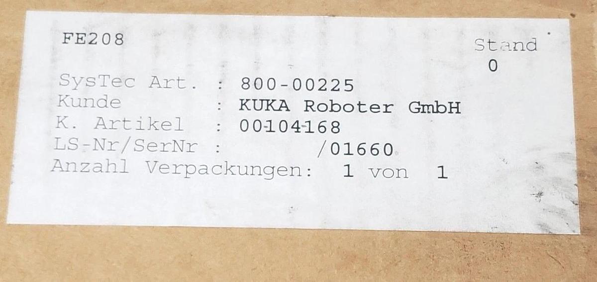 Used NEW KUKA ROBOTICS 390-00214-0 RELAY BOARD 00104168 / 800-00225 / 390002140