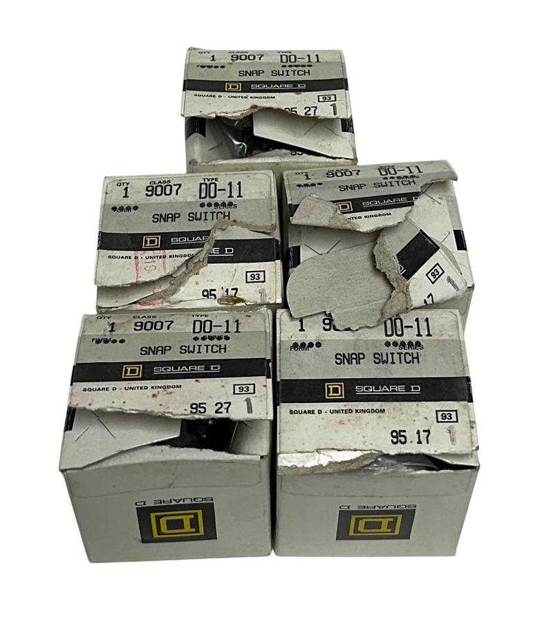 Used 5 SQUARE D CLASS 9007 DO-11 / D0-11 / DO11 SNAP SWITCHES Series A OEM NSMP