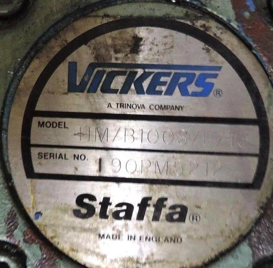 Used VICKERS STAFFA HM/B100S/F/13 RADIAL PISTON HYDRAULIC MOTOR HMB SER. FIXED DISP.
