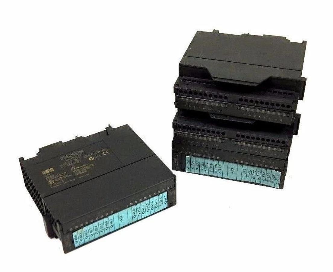 Used LOT OF 4 SIEMENS 6ES7 322-1BH01-0AA0 OUTPUT MODULE 16 POINT 6ES73221BH010AA0