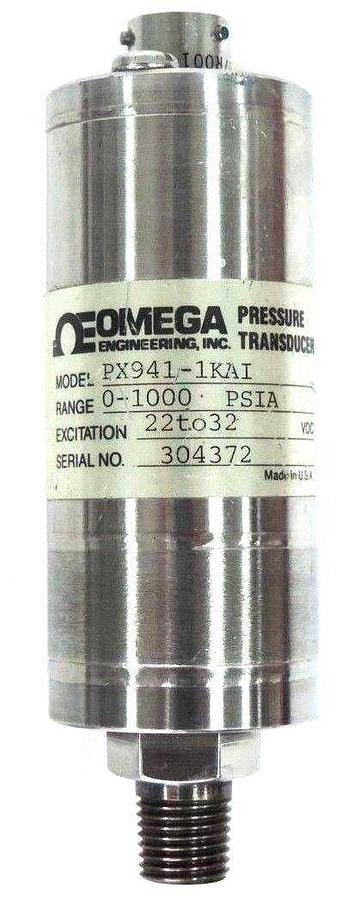 Used NEW OMEGA PX941-1KAI PRESSURE TRANSDUCER 0-1000 PSIA 22-32 VDC, PX9411KAI