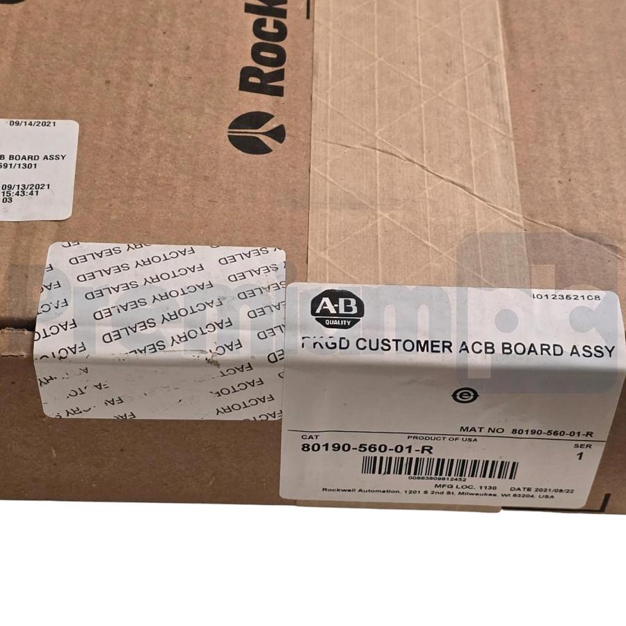 Used Allen Bradley 80190-560-01-R SER 1 PowerFlex 7000 Analog Control Board ASSY NSFS