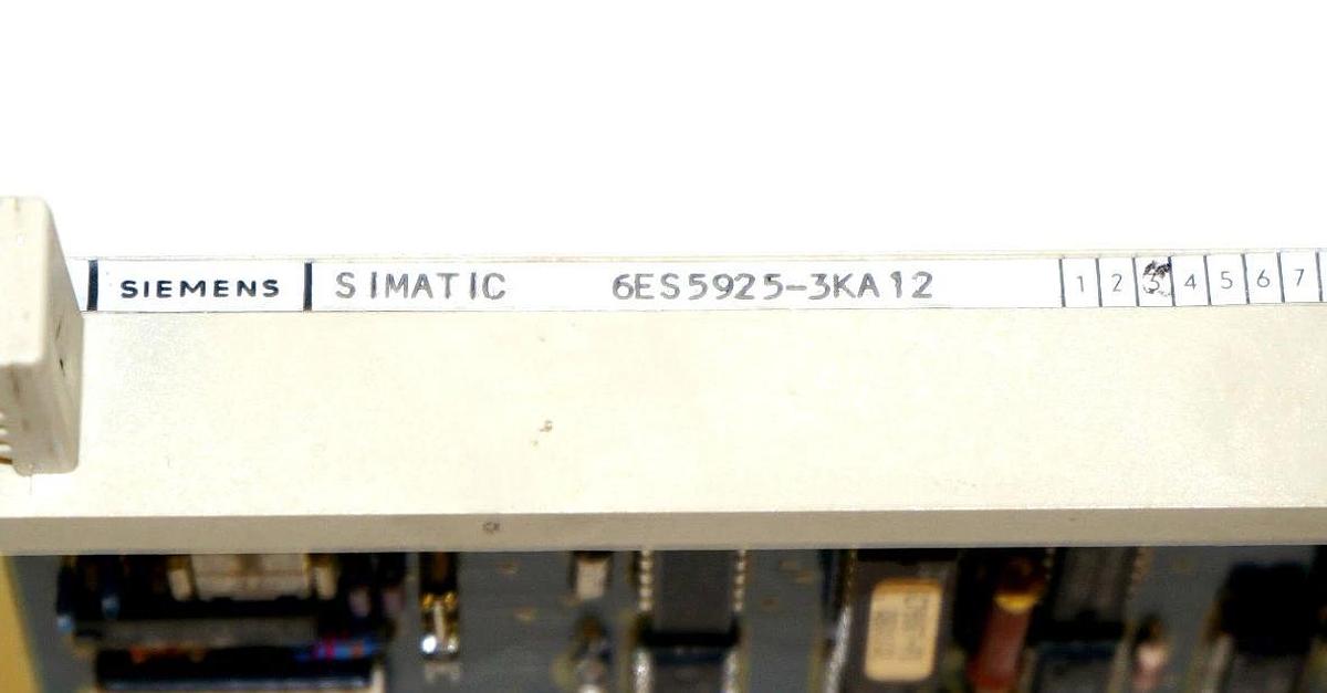 Used SIEMENS 6ES5925-3KA12 SIMATIC S5 CPU MODULE 925, 1K VERSION, 6ES59253KA12