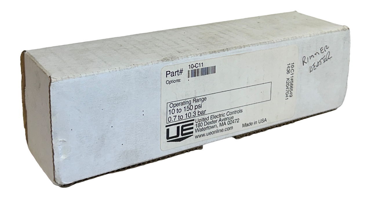 Used UNITED ELECTRIC 10-C11 / 10C11 CYLINDRICAL PRESSURE SWITCH 250VAC 5A NSMP