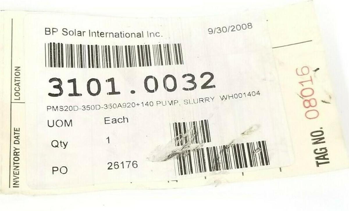 Used NEW VOGEL / SPANDAU PUMPEN PMS20D-350+140 IMMERSION PUMP ASSEMBLY 0000716727