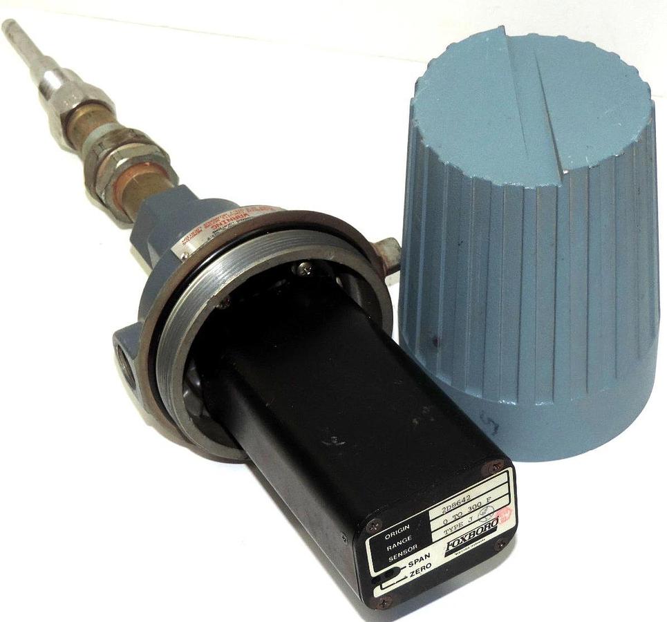Used FOXBORO E93-BJ31UL ST. C TEMPERATURE TRANSMITTER 0-300, TYPE J SENSOR, E93BJ31UL