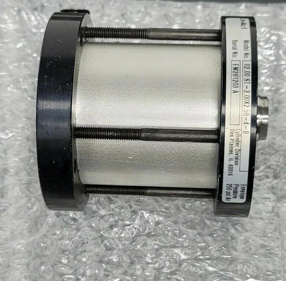 Used LIN-ACT 02.00 ST-2.00X2.50-4-B CYLINDER 250 PSI AIR