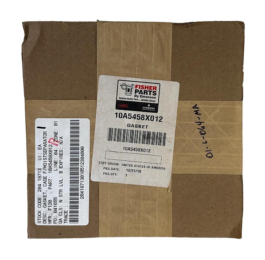 Used NEW SEALED FISHER EMERSON 10A5458X012 / 1OA5458XO12 CAGE GASKET OEM SURPLUS