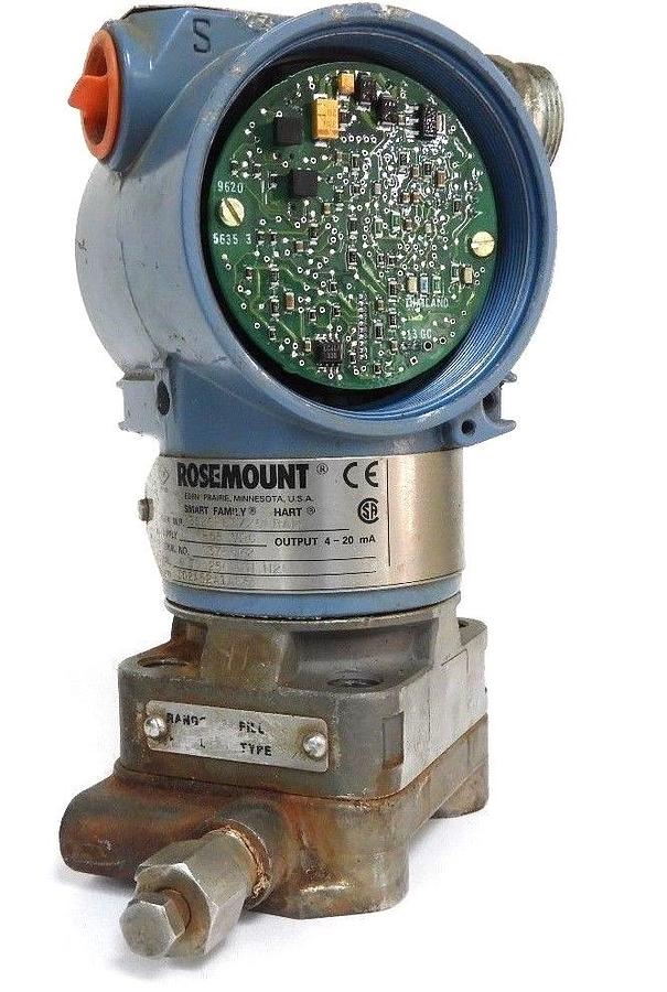 Used ROSEMOUNT 3051CD2A52A1AE5 SMART FAMILY HART TRANSMITTER 10.5-55 VDC