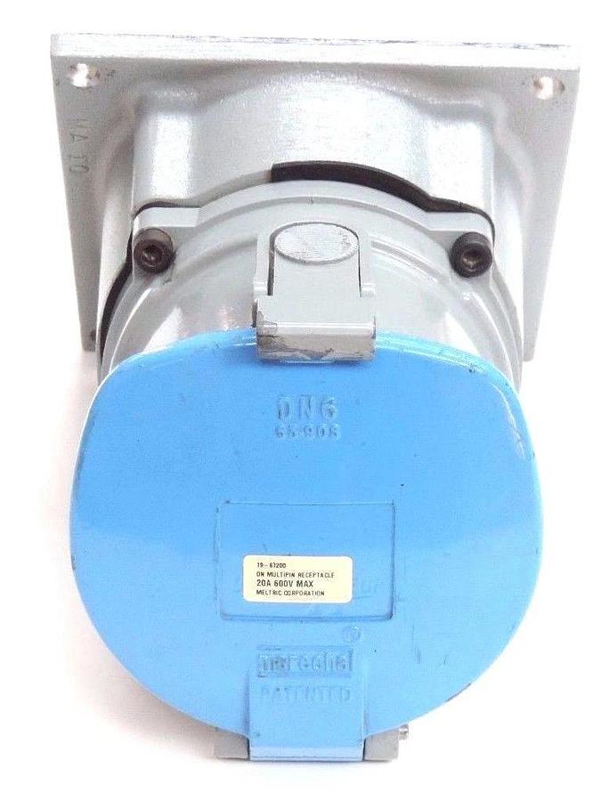 Used MELTRIC MARECHAL 19-67200 DN MULTIPIN RECEPTACLE 20A 600V DN6 63-90S