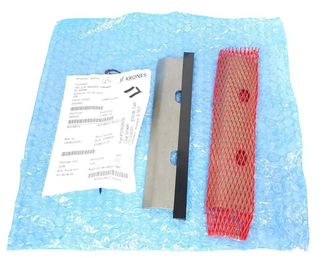 LOT OF 2 NEW KRONES 1-018-52-070-0 GLUE SCRAPERS 1018520700