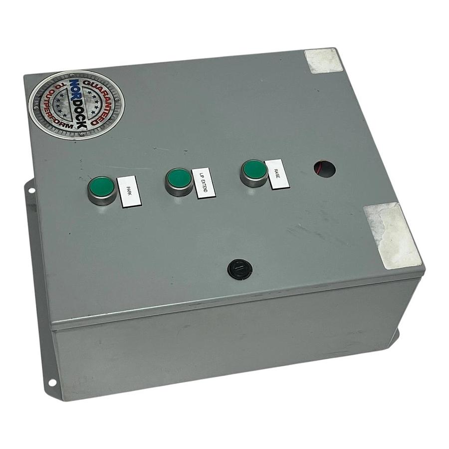 New Nordock 25341-E1 Hydraulic Dock Leveler Control Panel 460V *MISSING BUTTON*