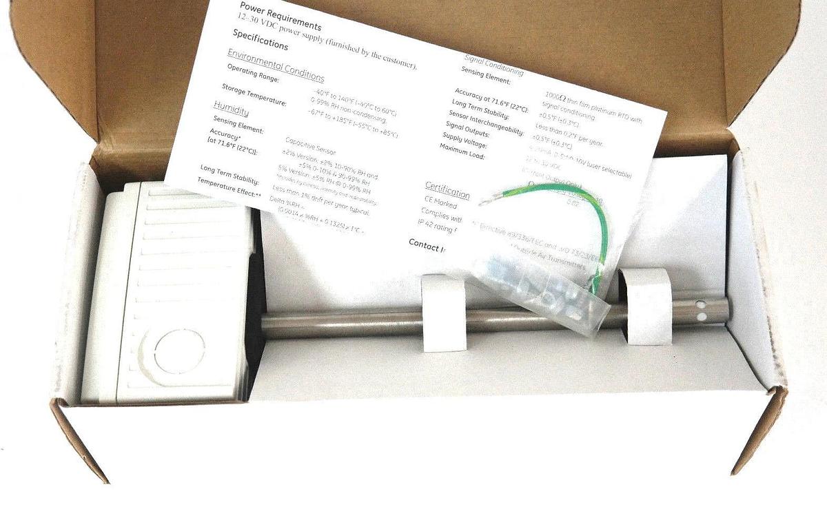 Used NIB GENERAL ELECTRIC GEH2-D DUCT MOUNTING HUMIDITY TRANSMITTER 2% RH GEH2D