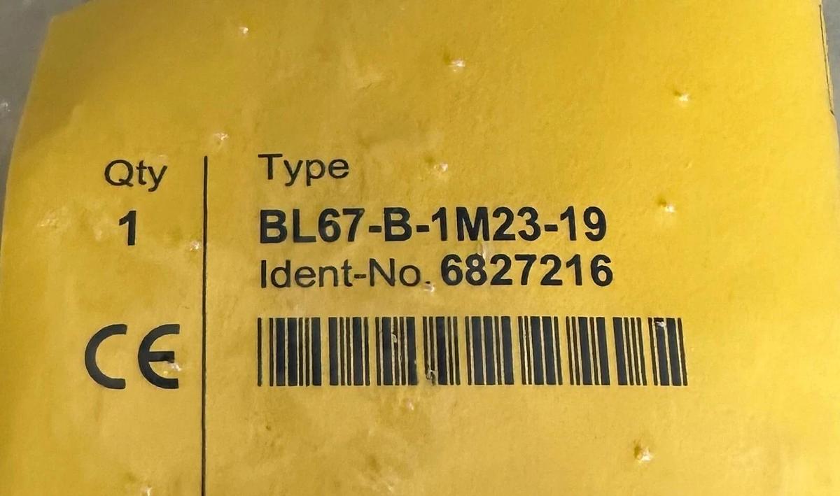 Used NEW TURCK BL67-B-1M23-19 / BL67B1M2319 BL67 SYSTEM BASE MODULE 6827216