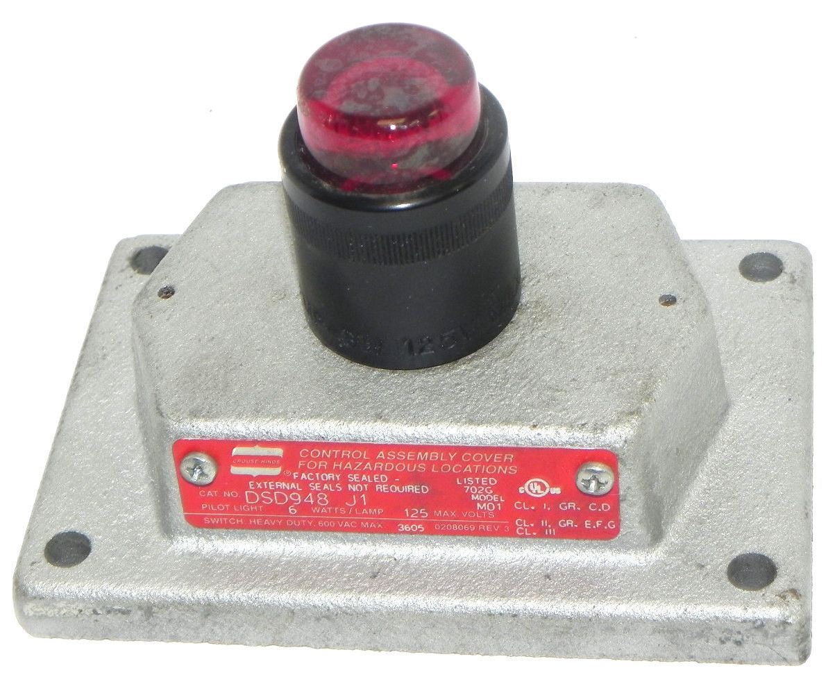 Used COOPER DSD948-J1 PILOT LIGHT COVER DSD948J1