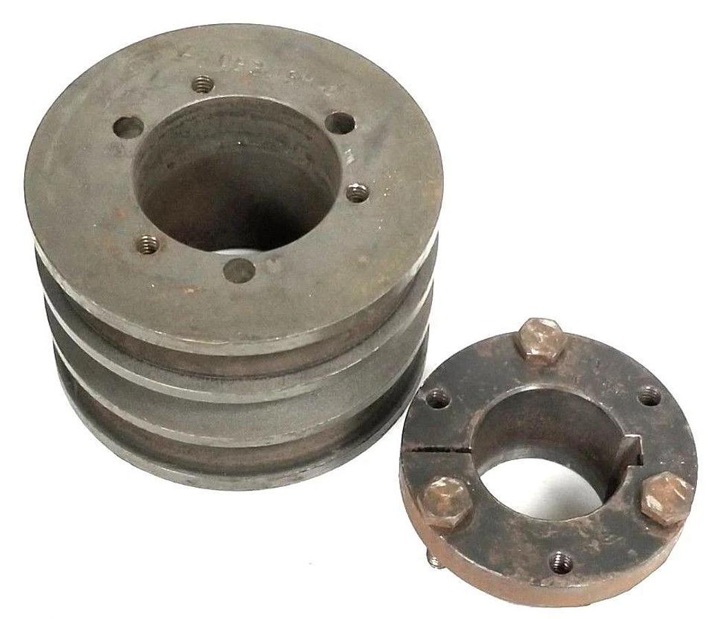 Used DODGE A30B34SH SHEAVE 2 IN. BORE W/ SH1 3/8 5/16 6/32 BUSHING