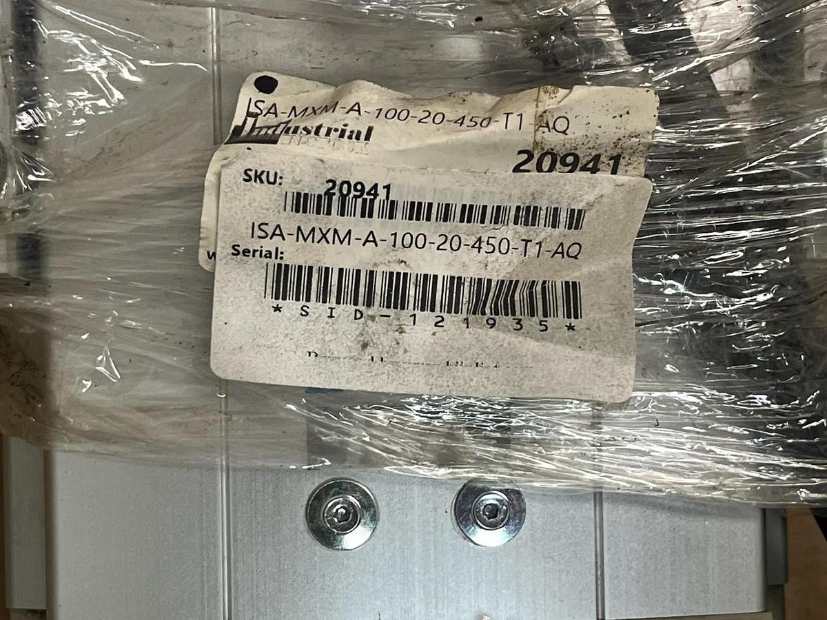 Used IAI ISA-MXM-A-100-20-450-T1-AQ Linear Actuator | 450mm Stroke 100W
