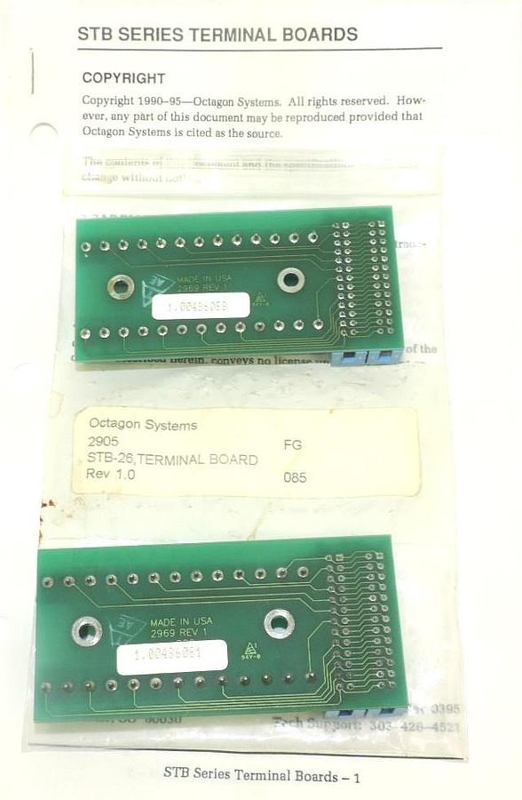 Used LOT OF 2 NEW ACCES IO PRODUCTS STB-26 TERMINAL BOARDS STB26 REV. 01