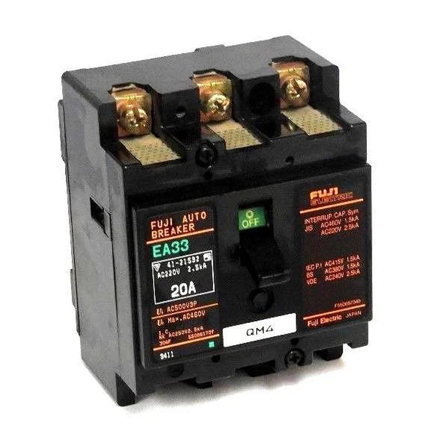 Used FUJI ELECTRIC EA33/20 CIRCUIT BREAKER 20 AMP EA3320