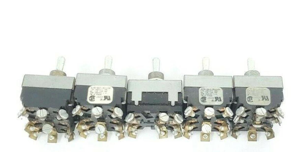 Used LOT OF 5 MCGILL 0140-3023 TOGGLE SWITCHES 01403023
