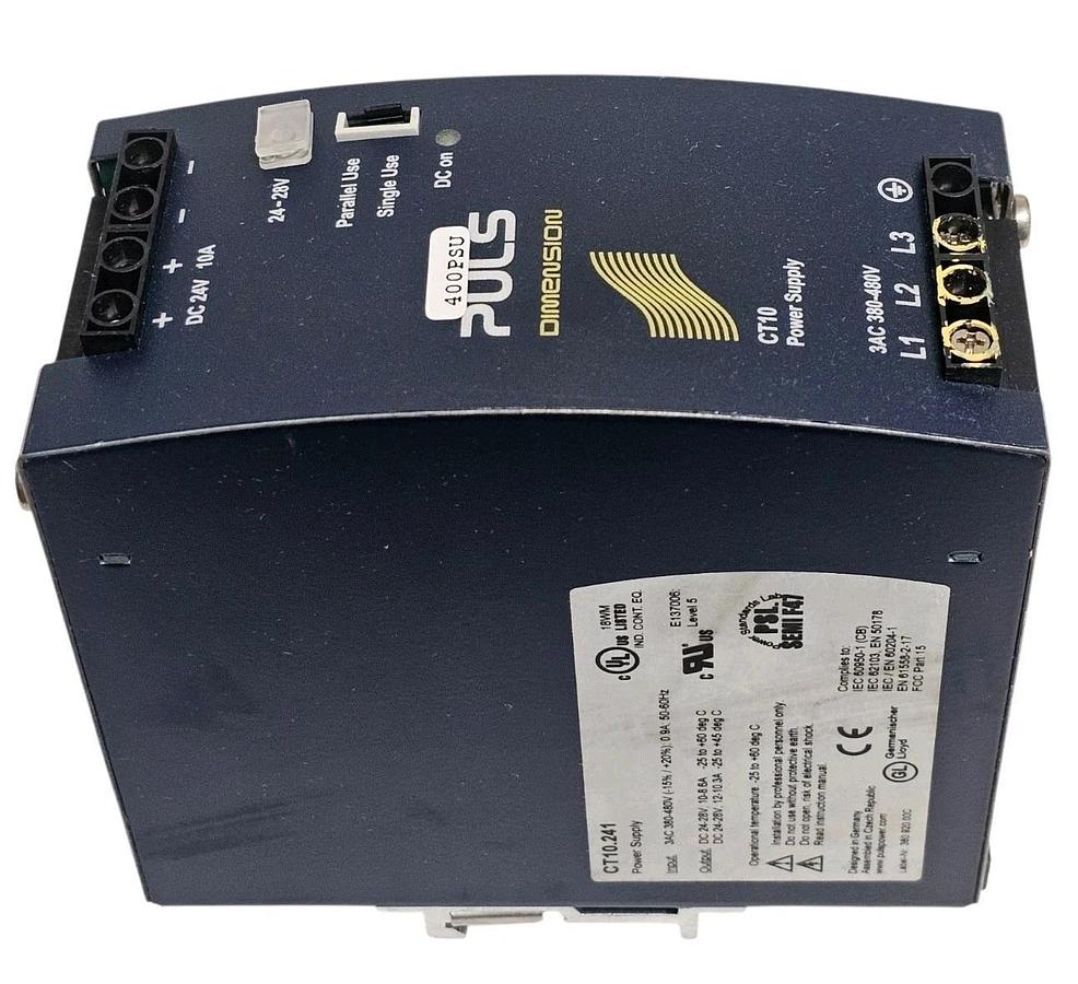Used PULSE CT10.241 POWER SUPPLY 380/480 VAC INPUT 3-PHASE CT10241