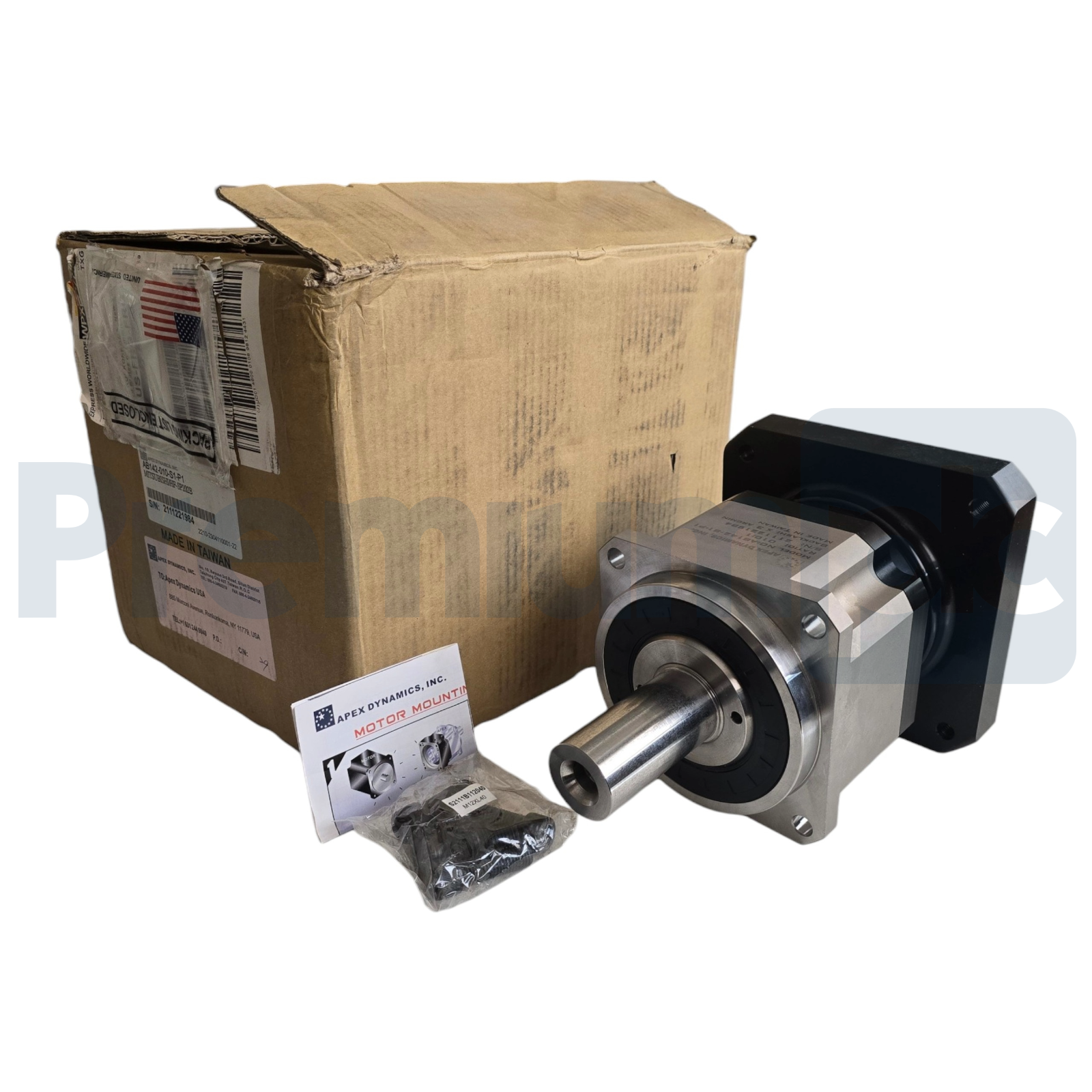 Used APEX Dynamics AB142-010-S1-P1 Planetary Gearbox 10:1 for MITSUBISHI HF-SP202B