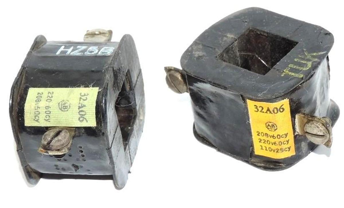 Used LOT OF 2 ALLEN BRADLEY 32A06 COILS