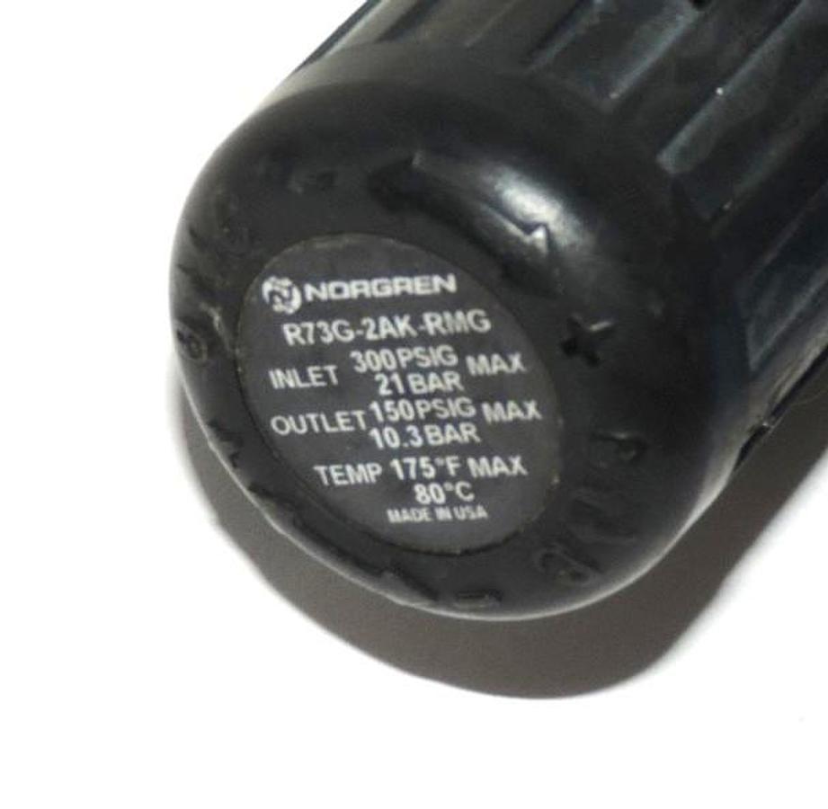 Used FINITE HN1S-6CA 1/4" NPT COALESCING HOUSING WITH NORGREN R73G-2AK-RM REGULATOR