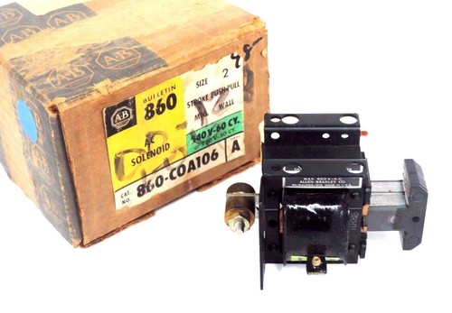 Used NIB ALLEN BRADLEY 860-COA106 SER. A AC SOLENOID SIZE 2 240V-60 CY., 220V-50 CY.