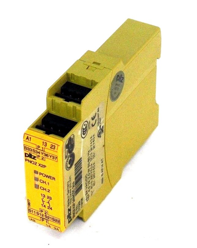 Used PILZ PNOZ X2P 24VACDC 2n/o SAFETY RELAY PNOZ X2P, ID NO. : 777303