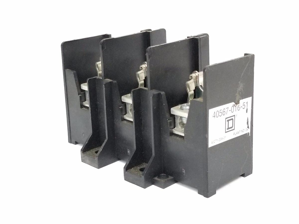 Used SQUARE D 40567-016-51 FUSE BLOCK 4056701651