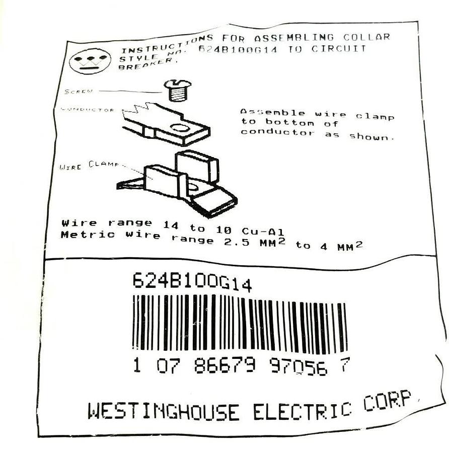 Used NIB WESTINGHOUSE EHD3015 CIRCUIT BREAKER 15A 480VAC 3P W/ 624B100G14 KIT