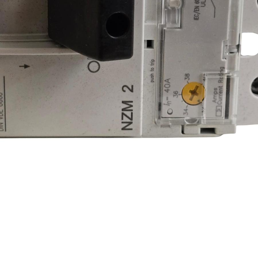 Used Eaton Moeller NZMH2-A40-BT-NA | 107800 MCCB Circuit Breaker 3P 40A 600V w/Trip