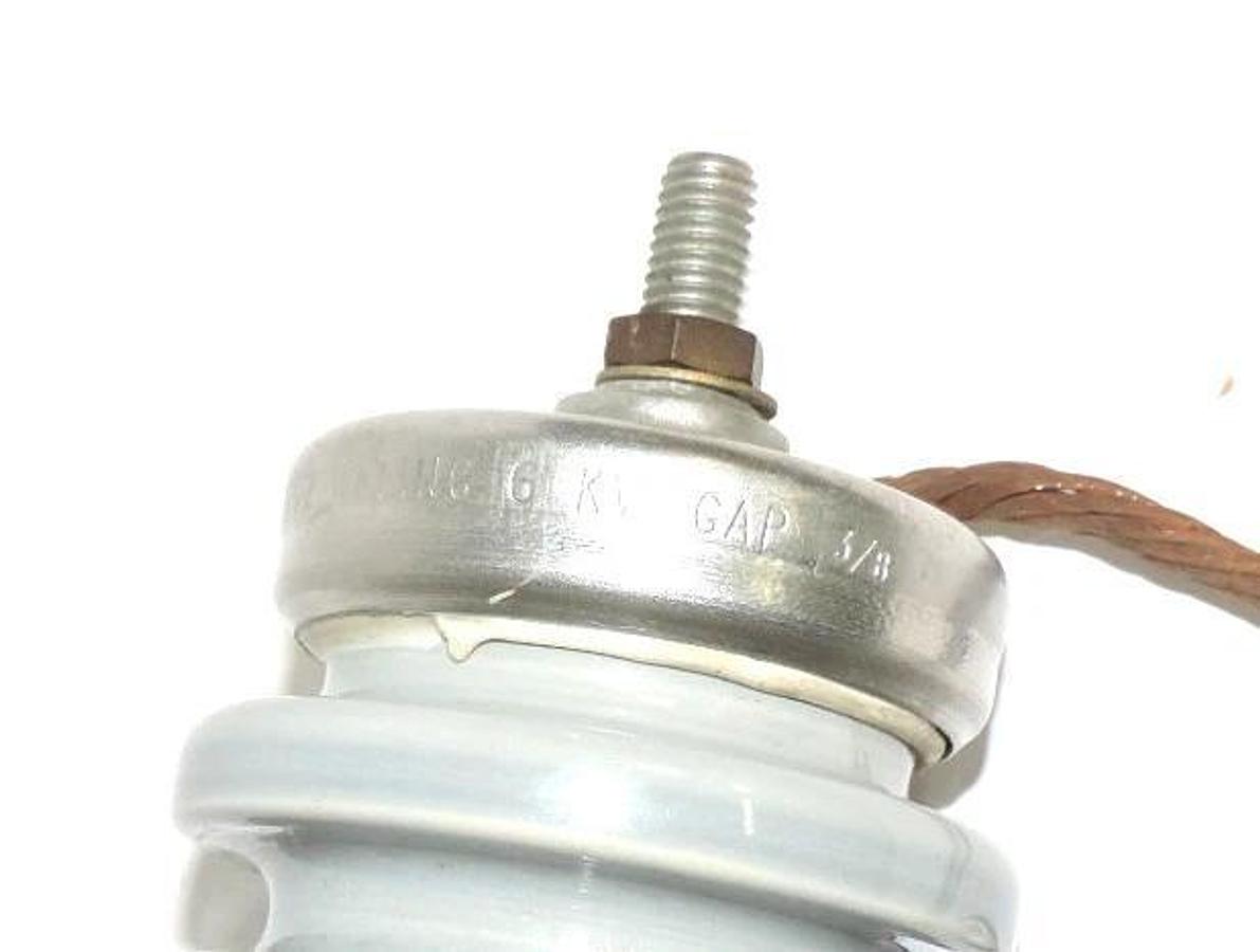 Used OHIO BRASS THOREX 2Q 81, 212202 ARRESTER DA-III RATING 6 KV. GAP 3/8"